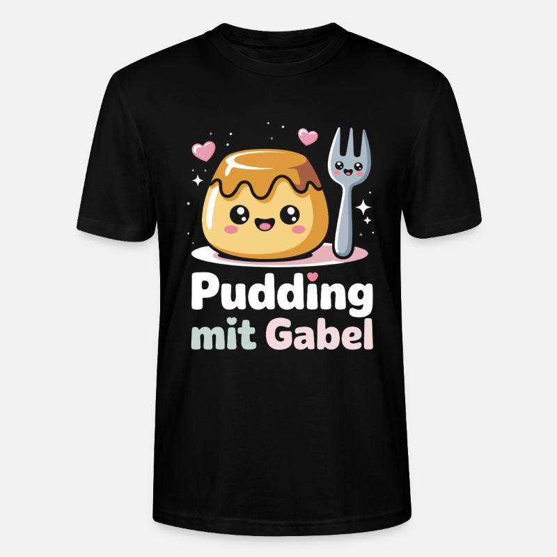 Pudding à la fourchette - T-shirt bio CRAFTER Stanley Stella Unisexe - noir