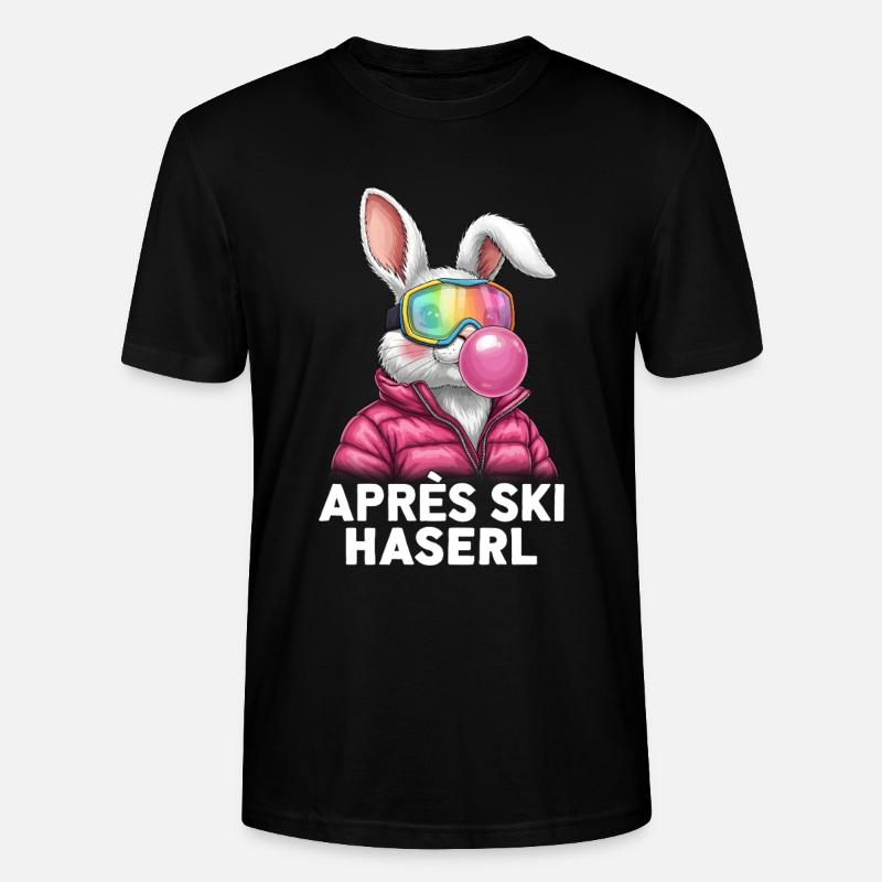Apres Ski Haserl Pink Bubble Gum - Stanley/Stella Unisex Bio-T-Shirt CRAFTER - Schwarz