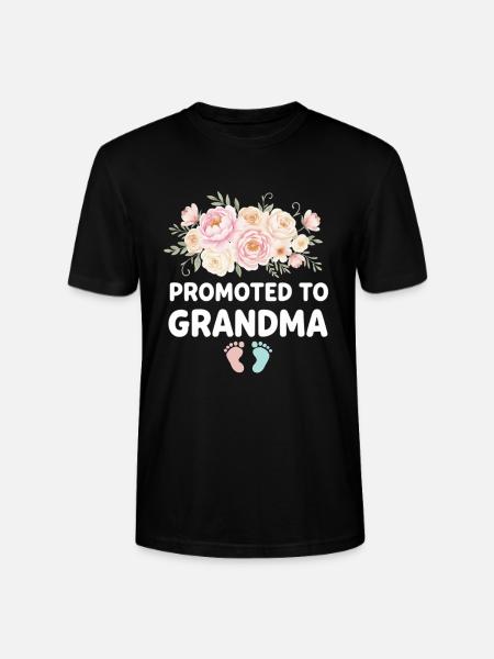Expectant granny loading future grandmother - Stanley/Stella CRAFTER Unisex Organic T-Shirt - black