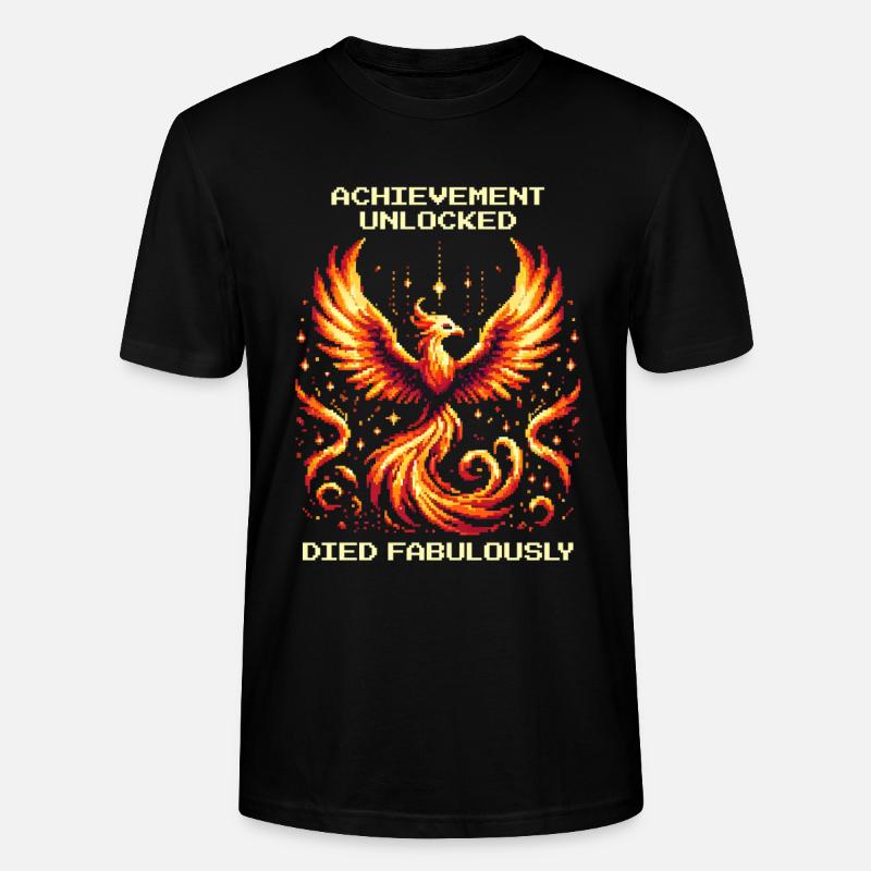 Succès débloqué : Mort fabuleuse | JDR - T-shirt bio CRAFTER Stanley Stella Unisexe - noir