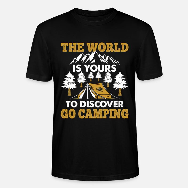 Camping - Stanley/Stella Unisex Bio-T-Shirt CRAFTER - Schwarz