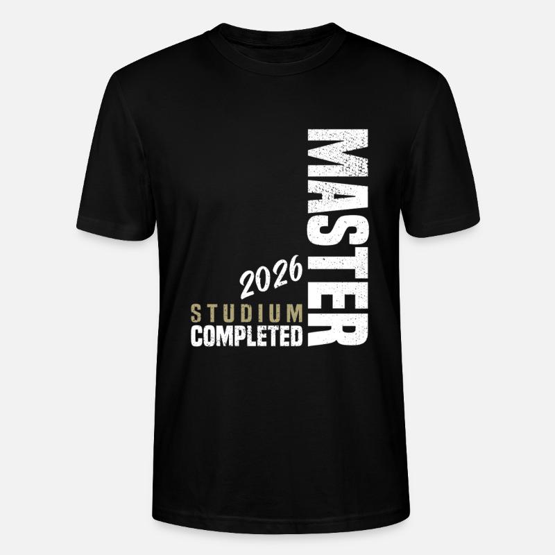 Master Studium Abschluss 2026 - Stanley/Stella Unisex Bio-T-Shirt CRAFTER - Schwarz