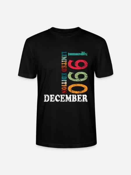 Anniversaire en décembre 1990 - décembre - T-shirt bio CRAFTER Stanley Stella Unisexe - noir