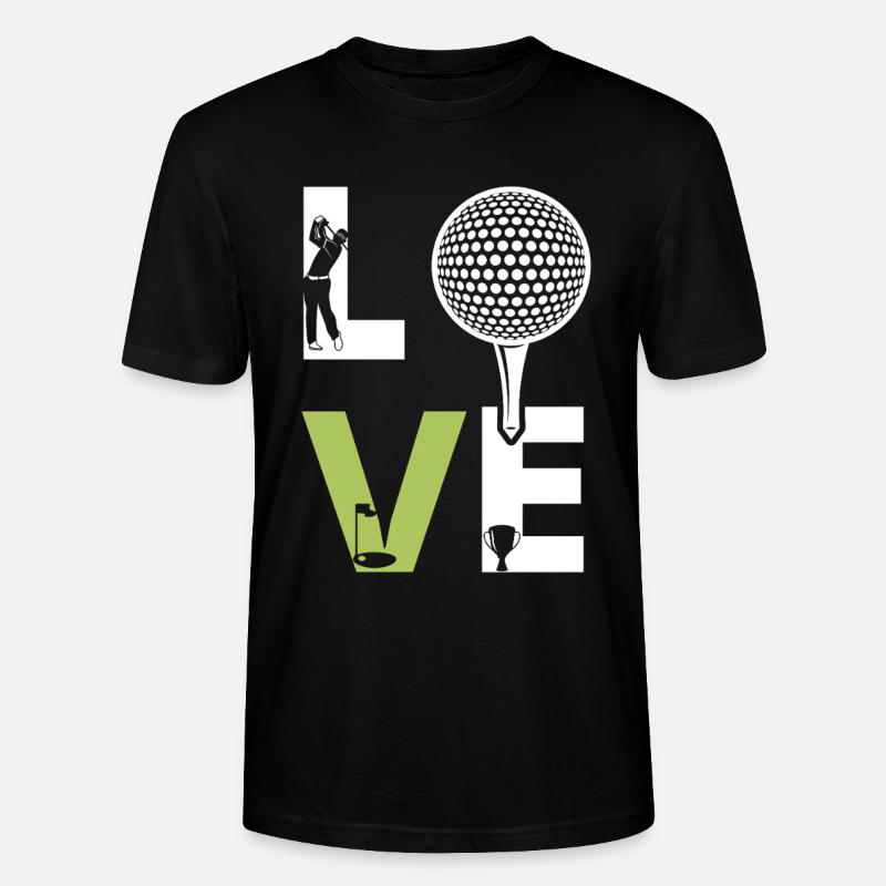 Golf - Stanley/Stella Unisex Bio-T-Shirt CRAFTER - Schwarz