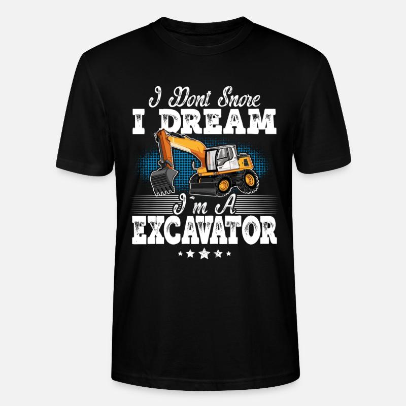 Excavator Operator - Stanley/Stella CRAFTER Unisex Organic T-Shirt - black