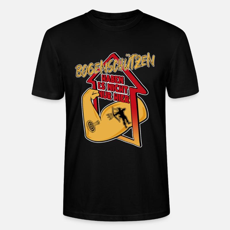 Bogen schießen - Stanley/Stella Unisex Bio-T-Shirt CRAFTER - Schwarz
