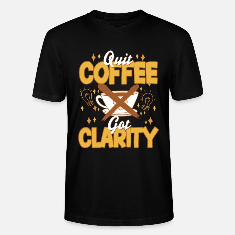 Kaffeeentzug Koffeinfrei Ex-Kaffeetrinker - Stanley/Stella Unisex Bio-T-Shirt CRAFTER - Schwarz
