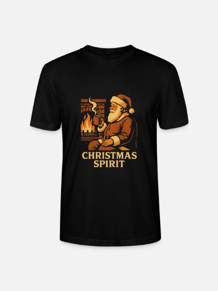 christmas spirit - Stanley/Stella CRAFTER Unisex Organic T-Shirt - black