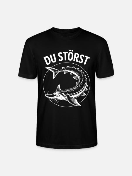 You Disturb Fish Circle Motif - Stanley/Stella CRAFTER Unisex Organic T-Shirt - black