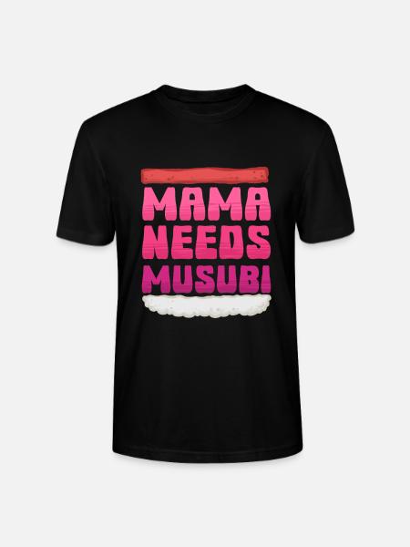 Mama Needs Musubi - Stanley/Stella Unisex Bio-T-Shirt CRAFTER - Schwarz