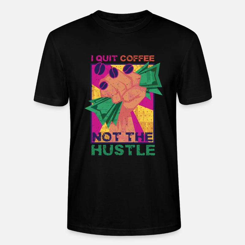 Kaffeeentzug Koffeinfrei Ex-Kaffeetrinker - Stanley/Stella Unisex Bio-T-Shirt CRAFTER - Schwarz