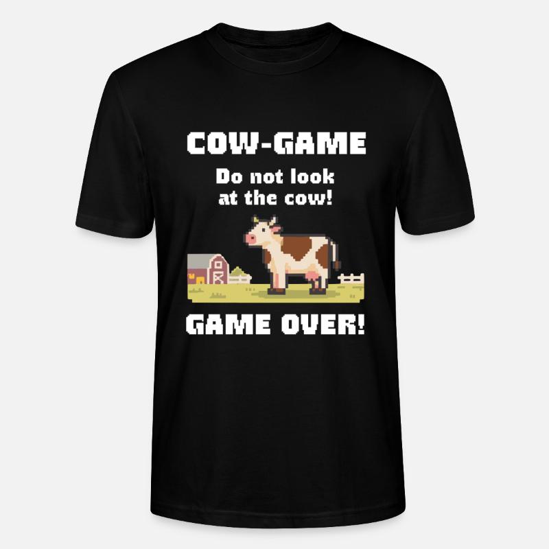 Jeu de Vaches Vaches Rétro - T-shirt bio CRAFTER Stanley Stella Unisexe - noir