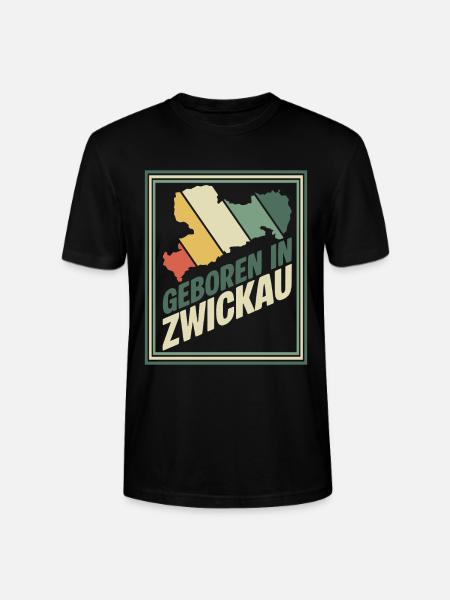 Born in Zwickau - Stanley/Stella CRAFTER Unisex Organic T-Shirt - black