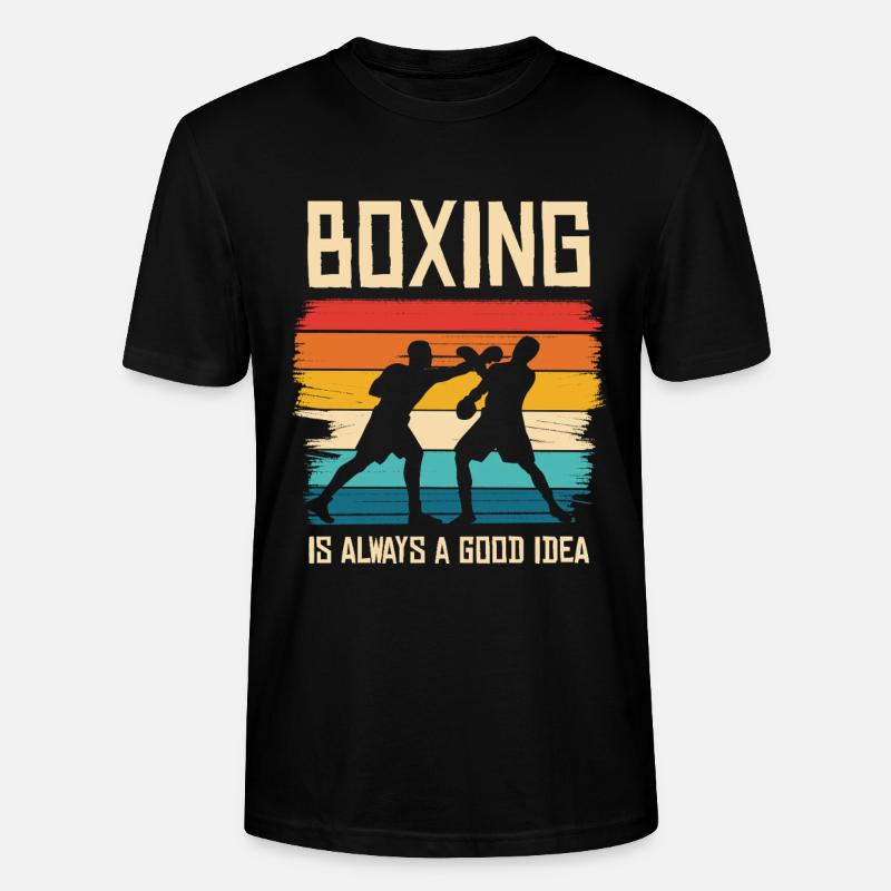 Boxen Regenbogen Kraft - Stanley/Stella Unisex Bio-T-Shirt CRAFTER - Schwarz