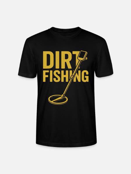 Dirt Fishing Metal Detecting Adventure - Stanley/Stella CRAFTER Unisex Organic T-Shirt - black