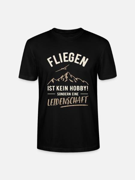 Fliegen | Kein Hobby sondern Leidenschaft - Stanley/Stella Unisex Bio-T-Shirt CRAFTER - Schwarz