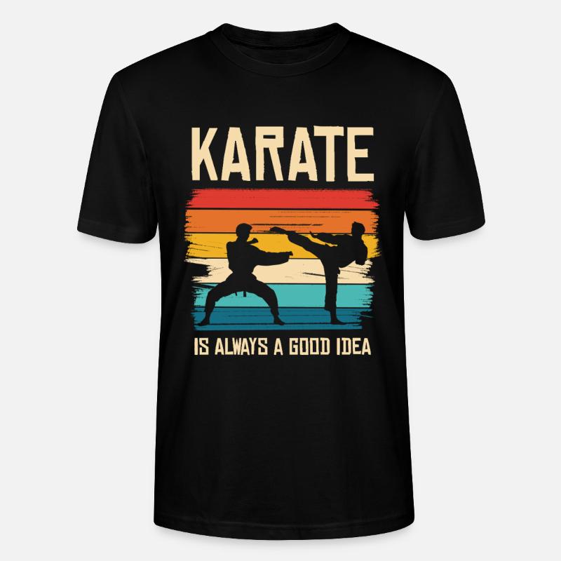 Karate ist immer eine gute Idee - Stanley/Stella Unisex Bio-T-Shirt CRAFTER - Schwarz