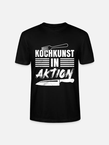 Küchenprofi KOCHKUNST IN AKTION Lustiges - Stanley/Stella Unisex Bio-T-Shirt CRAFTER - Schwarz