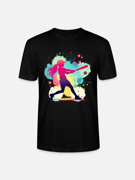 Softballer, Softball, Softball player - Stanley/Stella CRAFTER Unisex Organic T-Shirt - black