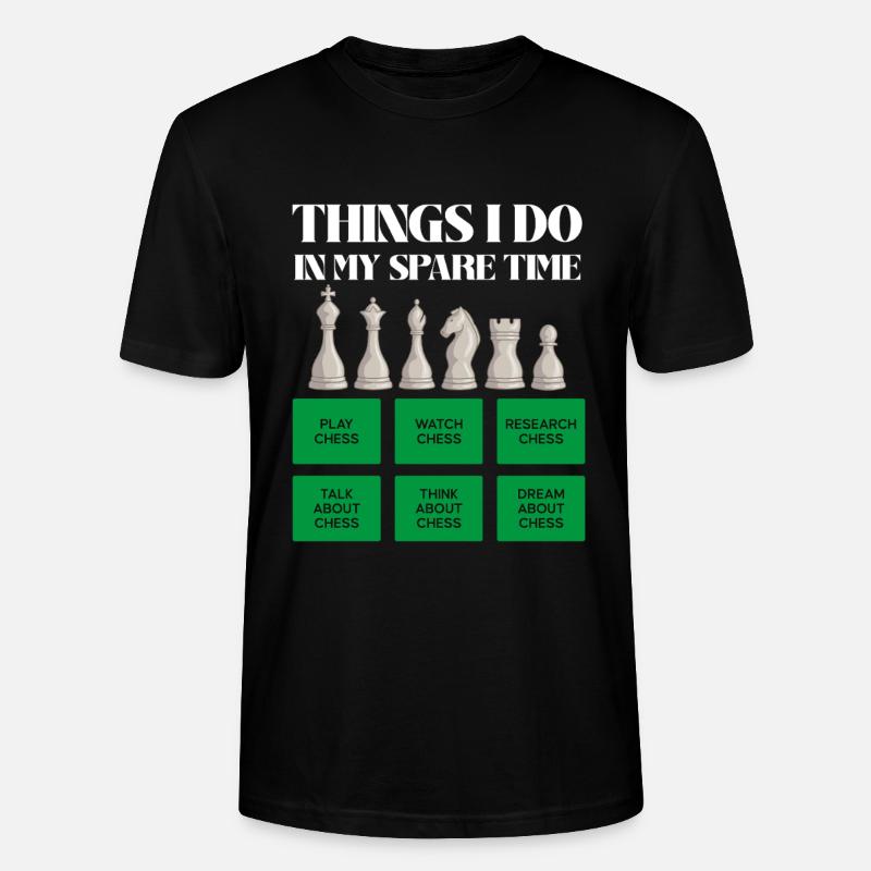Temps d’échecs pendant les loisirs - T-shirt bio CRAFTER Stanley Stella Unisexe - noir