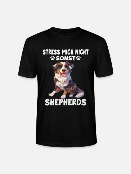 Hunde Sprüche Hundeliebhaber Geschenk Gassi Aussie - Stanley/Stella Unisex Bio-T-Shirt CRAFTER - Schwarz