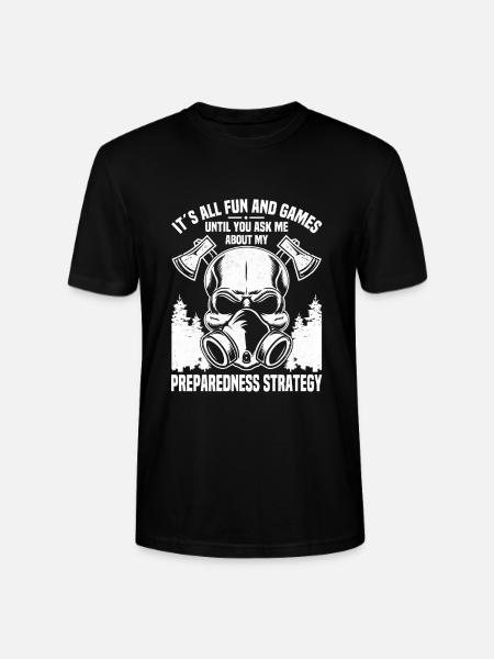 Survivalisme incontournable du Prepper - T-shirt bio CRAFTER Stanley Stella Unisexe - noir