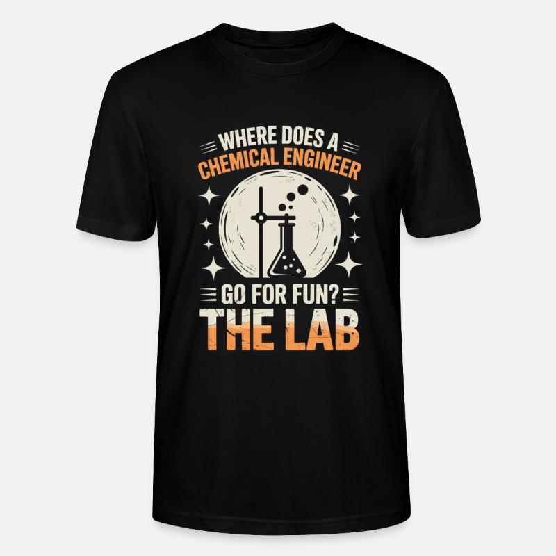 Proud engineering lab life - Stanley/Stella CRAFTER Unisex Organic T-Shirt - black