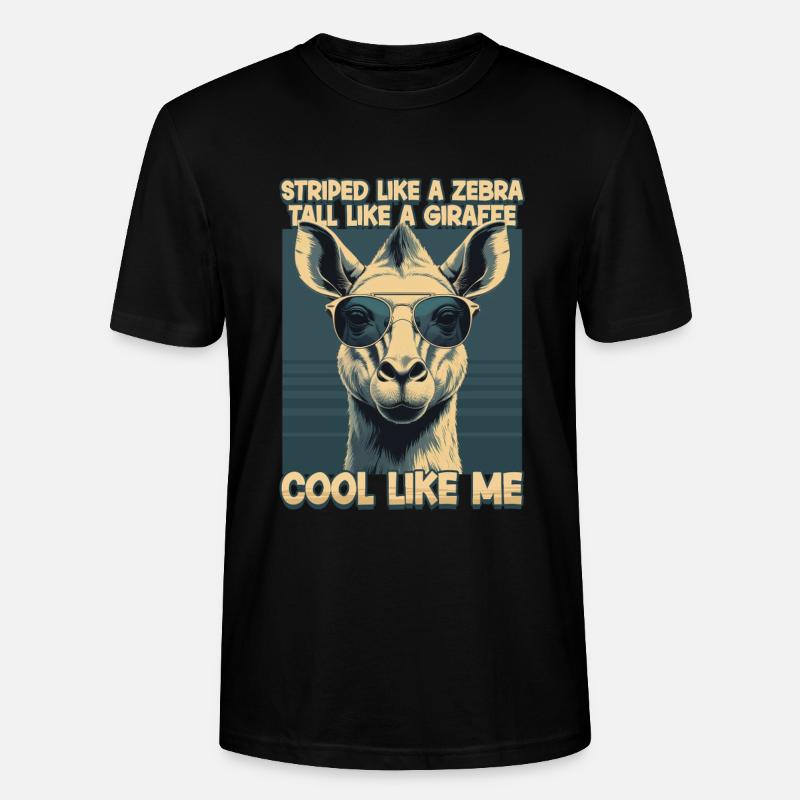 Okapi Tier - Stanley/Stella Unisex Bio-T-Shirt CRAFTER - Schwarz