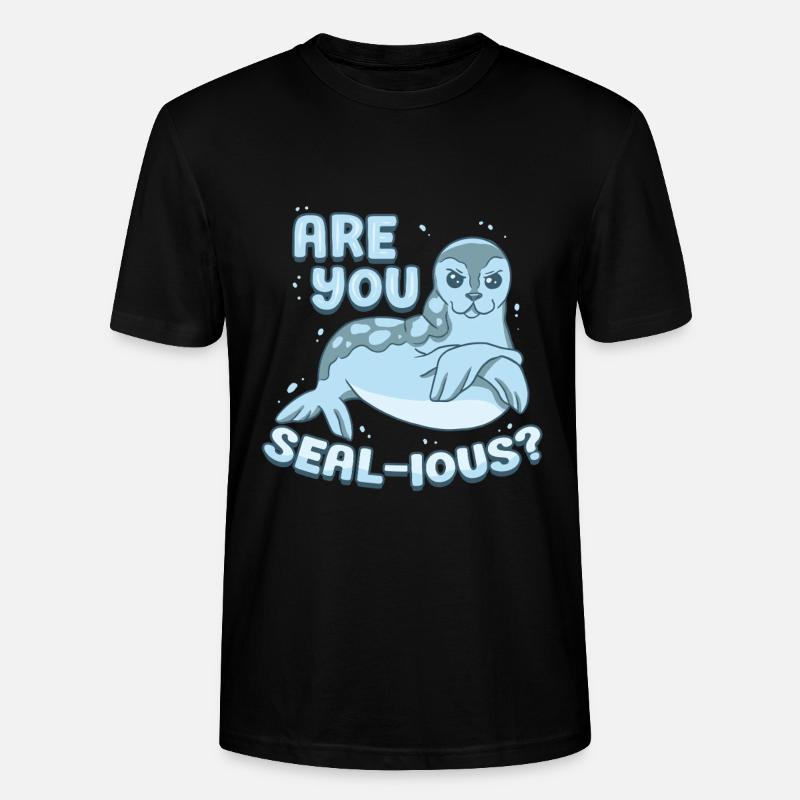 Phoques de la Groenpe Êtes-vous phoque ? - T-shirt bio CRAFTER Stanley Stella Unisexe - noir