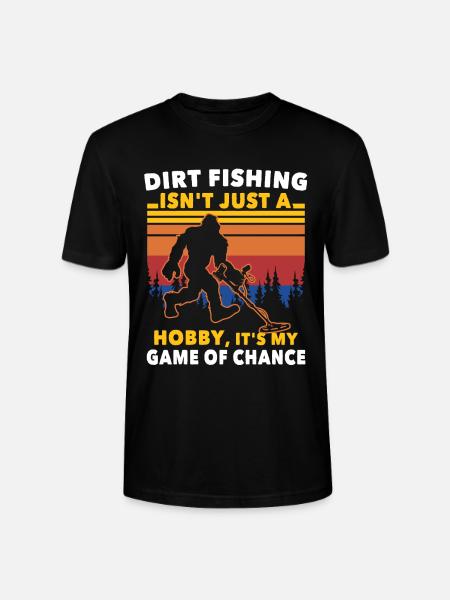 Dirt Fishing Big Foot - Stanley/Stella CRAFTER Unisex Organic T-Shirt - black