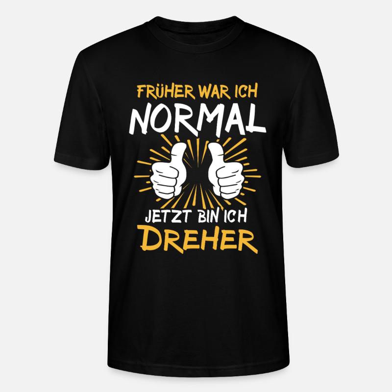 Dreher Spruch - Stanley/Stella Unisex Bio-T-Shirt CRAFTER - Schwarz