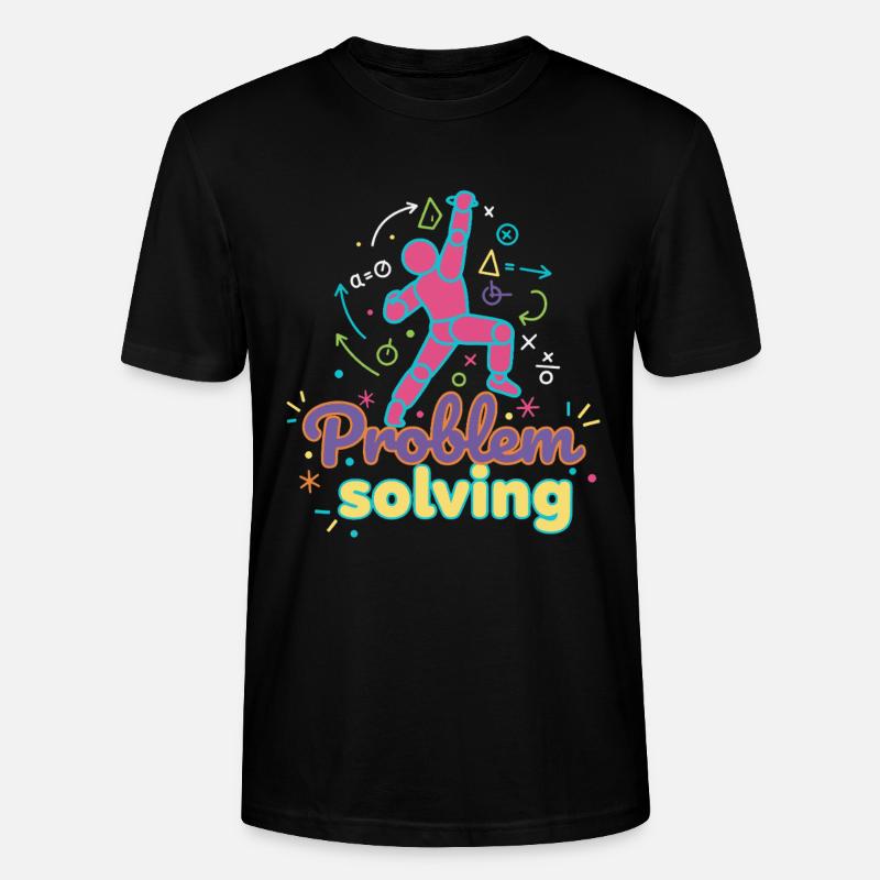 Problem Solving Climbing Rock Bouldering Fun - Stanley/Stella CRAFTER Unisex Organic T-Shirt - black