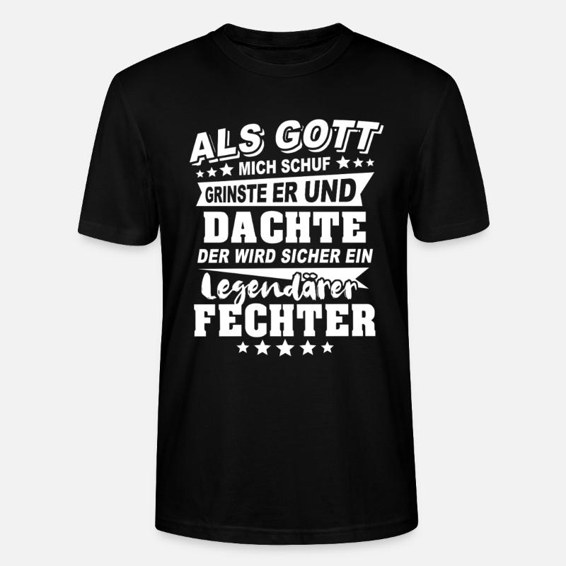 Fechter - Stanley/Stella Unisex Bio-T-Shirt CRAFTER - Schwarz