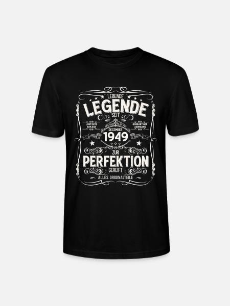 76e anniversaire Millésime décembre 1949 - T-shirt bio CRAFTER Stanley Stella Unisexe - noir