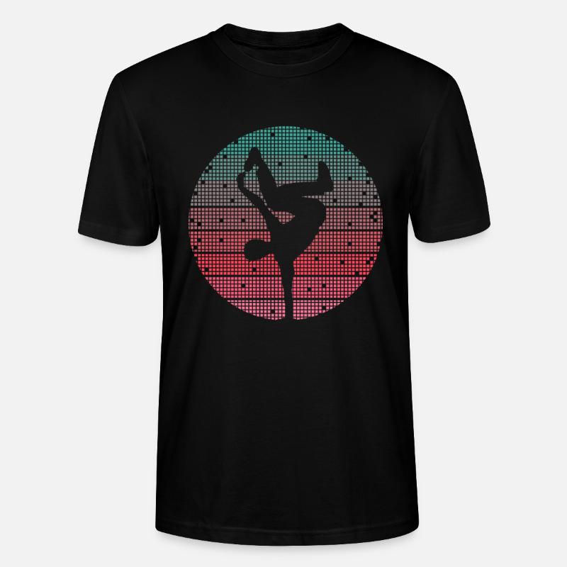 Breakdance Danse Breakdancer Breakdancer Rétro Breakdancer - T-shirt bio CRAFTER Stanley Stella Unisexe - noir