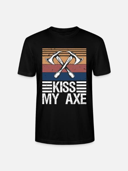 Lumberjack Axe Chop Wood Gift - Stanley/Stella Unisex Bio-T-Shirt CRAFTER - Schwarz
