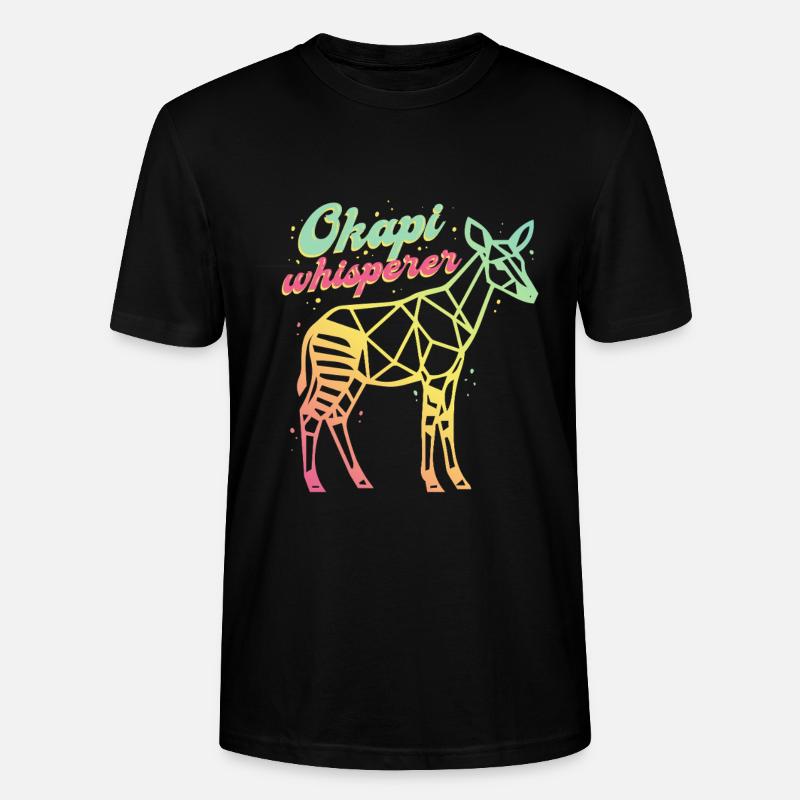 Le Murmureur d’Okapi - T-shirt bio CRAFTER Stanley Stella Unisexe - noir