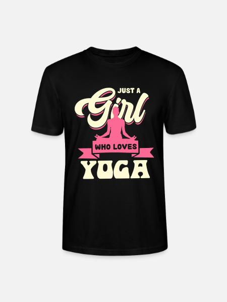 Mädchen mit Yoga-Leidenschaft - Stanley/Stella Unisex Bio-T-Shirt CRAFTER - Schwarz