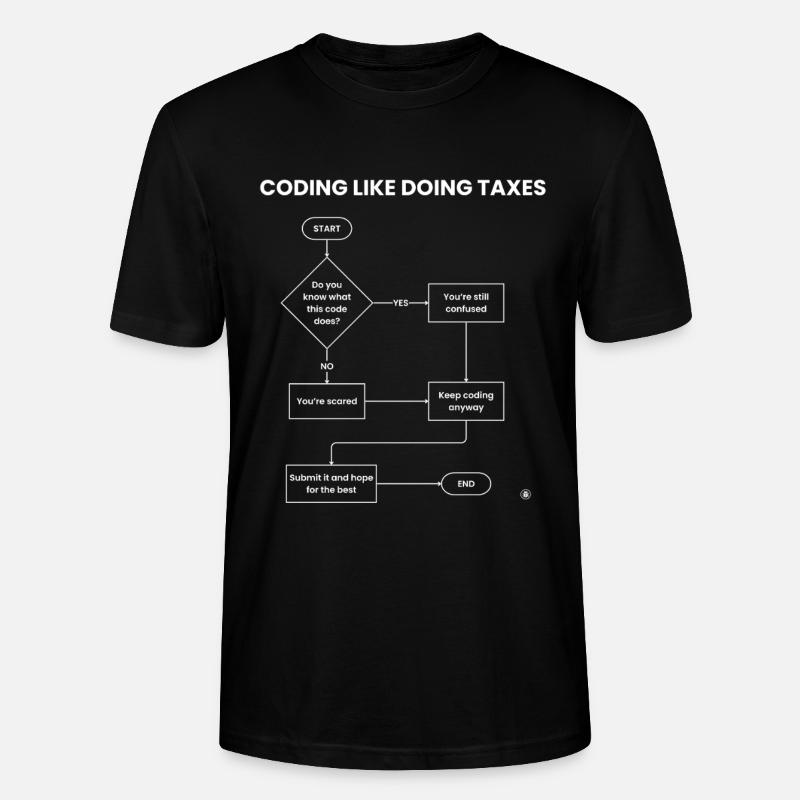 Codierung wie Steuererklärung – Hope Gift einreichen - Stanley/Stella Unisex Bio-T-Shirt CRAFTER - Schwarz