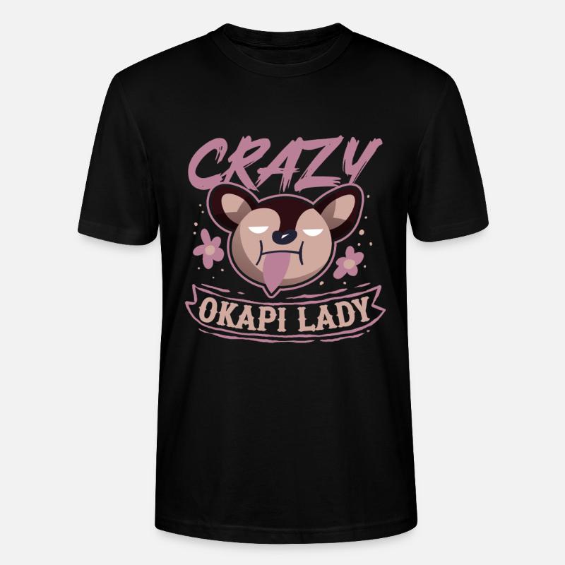 Dame Okapi Folle - T-shirt bio CRAFTER Stanley Stella Unisexe - noir