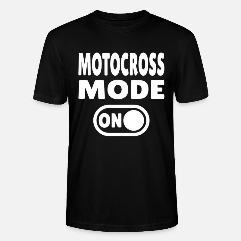 Motocross Mode ON – Dirt & Adrenalin - Stanley/Stella Unisex Bio-T-Shirt CRAFTER - Schwarz