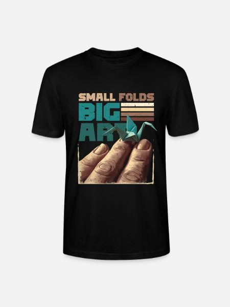 Origami Small Folds Big Art - Stanley/Stella CRAFTER Unisex Organic T-Shirt - black