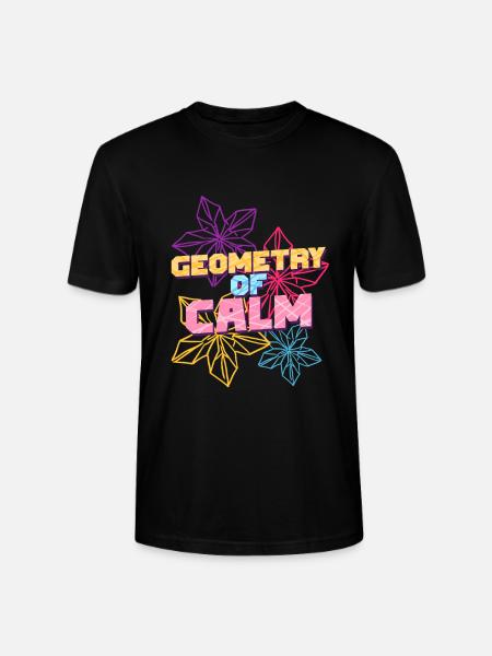 Origami Geometry Of Calm - Stanley/Stella CRAFTER Unisex Organic T-Shirt - black