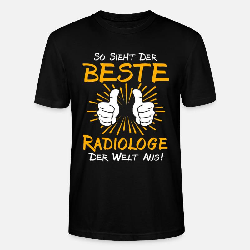 Idée de cadeau pour radiologue - T-shirt bio CRAFTER Stanley Stella Unisexe - noir