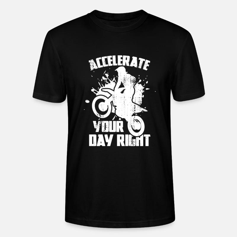 Accelerate Your Day Right - Stanley/Stella Unisex Bio-T-Shirt CRAFTER - Schwarz