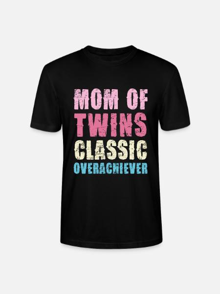 Mom of Twins – Classic High-Flyer - Stanley/Stella CRAFTER Unisex Organic T-Shirt - black