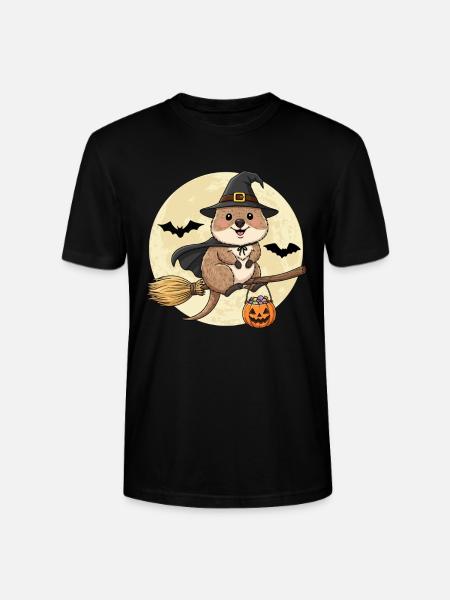 Douce Sorcière Quokka Halloween - T-shirt bio CRAFTER Stanley Stella Unisexe - noir