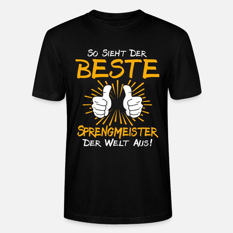 Sprengmeister Geschenkidee - Stanley/Stella Unisex Bio-T-Shirt CRAFTER - Schwarz