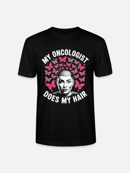 Mon oncologue coiffe mes cheveux - T-shirt bio CRAFTER Stanley Stella Unisexe - noir