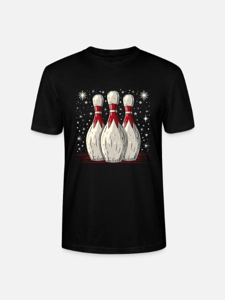 Cartoon Bowling Pins - Stanley/Stella CRAFTER Unisex Organic T-Shirt - black